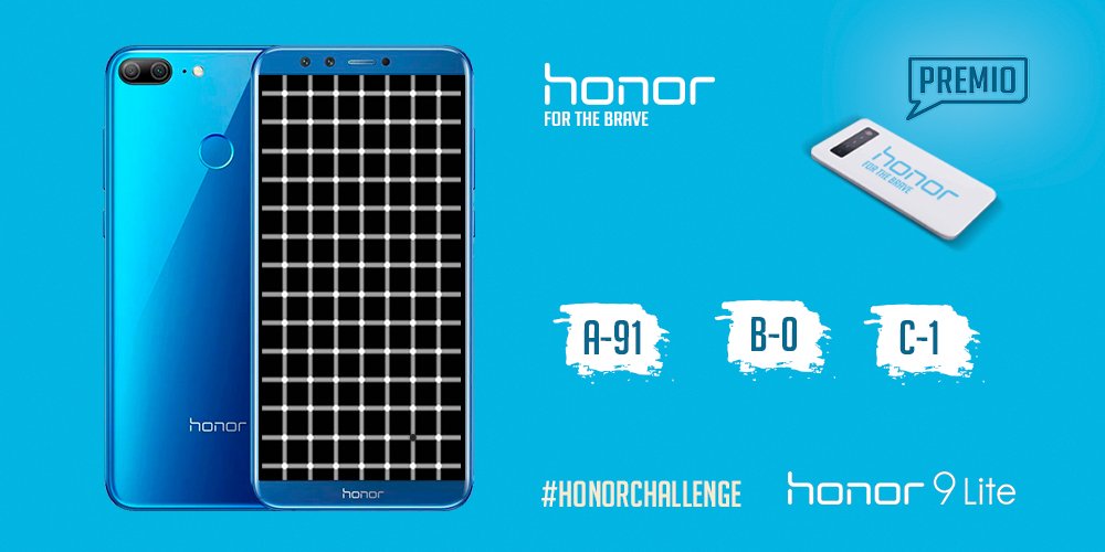 Honor_ES's tweet photo. 🏆SORTEO🏆 

📣Sigue las instrucciones y GANA una Batería Portátil 🔋

📢 ¿Cuántos puntos negros puedes ver en la Pantalla Infinita del #Honor9Lite?

👉🏼1º RT + FOLLOW
👉🏼2º Responde A, B ó C con #Honor9Lite https://t.co/zkkmcC1MvO
