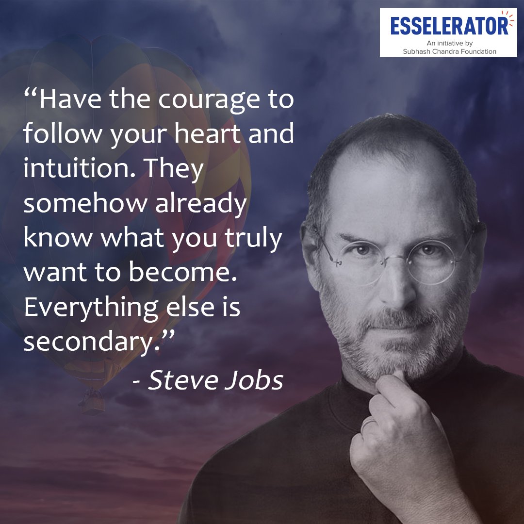esselerator's tweet photo. Steve Jobs – the man every entrepreneur aspires to be! 
#LetsFuelIdeas and start innovating! https://t.co/ItDvTBvaUe