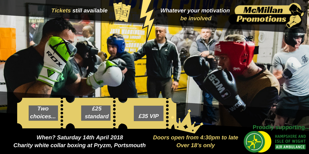 Training continues, tickets are available for our next event. £25 standard / £35 VIP @PortsmouthPRYZM Sat 14th Apr 2018 from 4:30pm
Please contact to buy.bit.ly/MPcontactus
#Portsmouth #charityboxing
Supporting @HIOWAA 
Marketing by @eadviceuk 
Photography by @john_ackerley