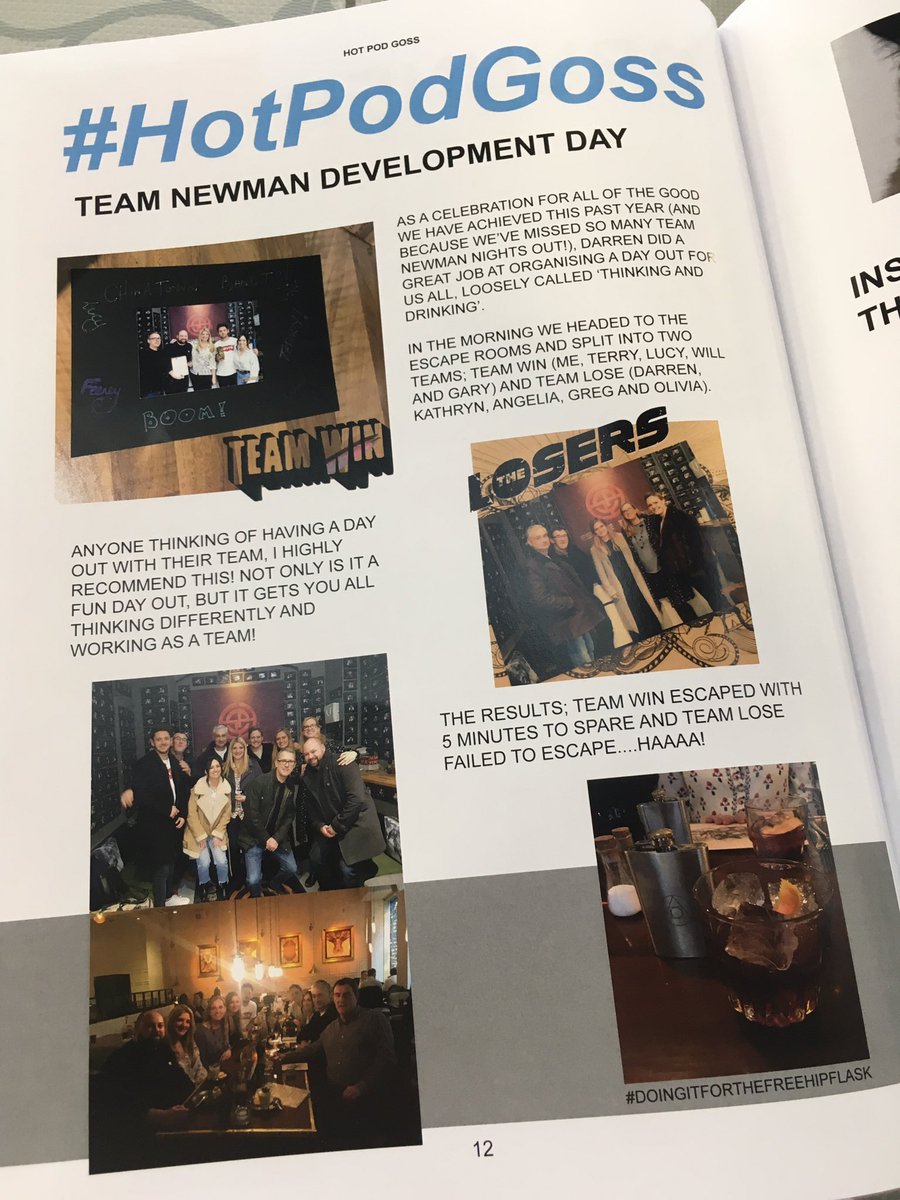SamFeeney_'s tweet photo. Edition 2 of PD*PRINT ft. Team Newman 'development day' 💪🏼 #todayintheoffice #ourpeople #fourfrontgroup #StrongerTogether #hotpodgoss https://t.co/X7ZYau7s8X
