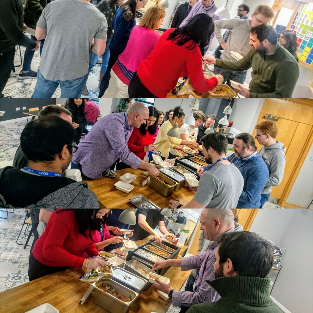 Big love to our new homies <a href="/ActualExp/">Actual Experience</a> for lunching with us today! 💜 Not sure what they do but it certainly builds up an appetite! 😋🙏