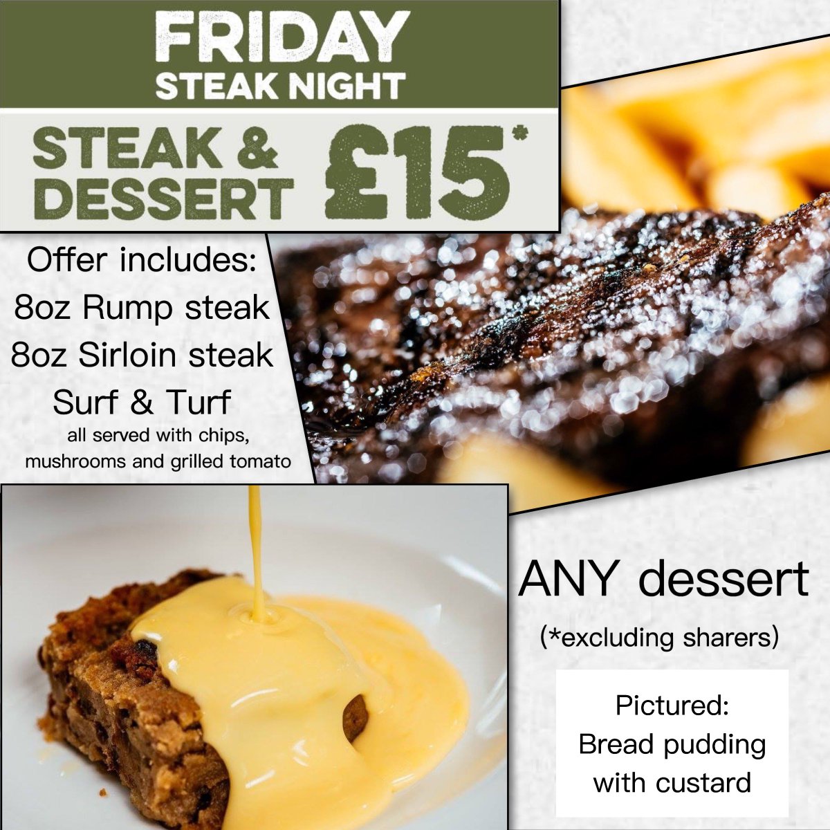 PenwigHotel's tweet photo. Enjoy a steak and dessert for only £15 this evening from 5pm! https://t.co/kroO5EHixU