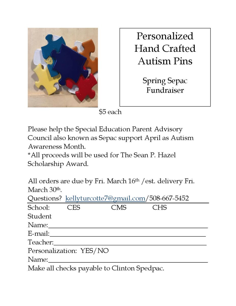 Clinton_CFCE's tweet photo. Please support the Clintin Public Schools SEPAC. https://t.co/PqwXm0YIN7