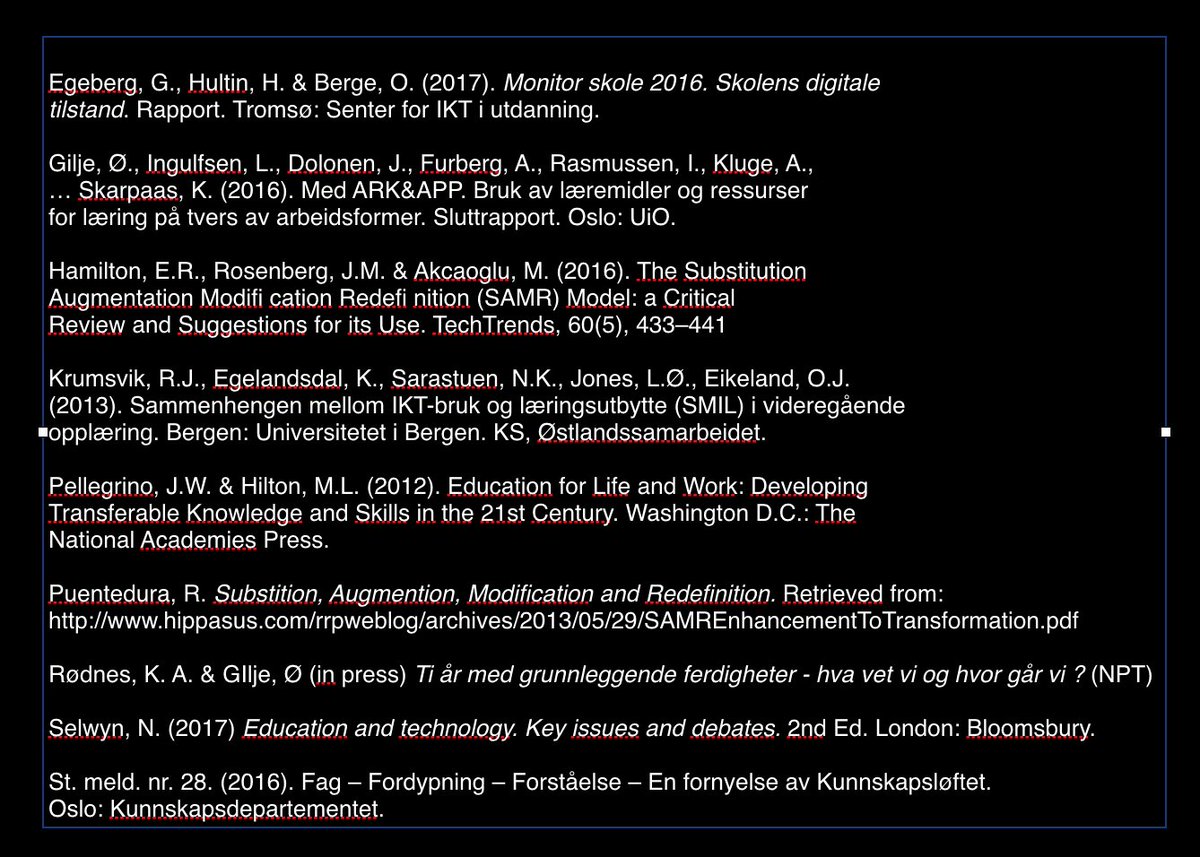 Oystein Gilje And Here Are The Refernces