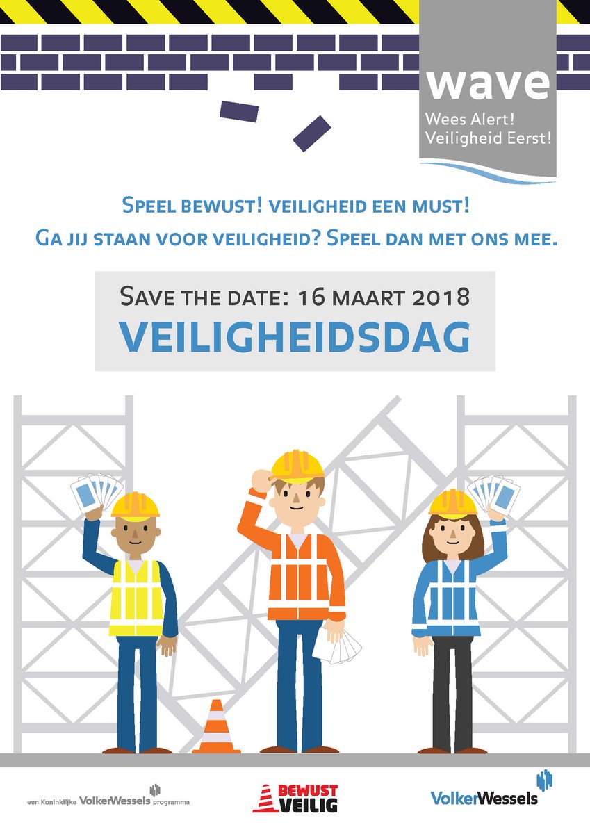 Ook Systabo doet op vrijdag 16 maart weer mee aan de landelijke veiligheidsdag van VolkerWessels #wave