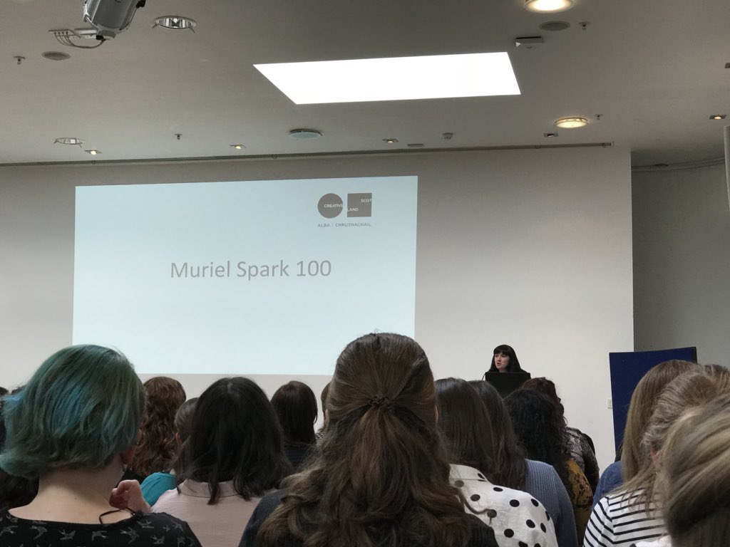 seviebee's tweet photo. @jennyniv of @CreativeScots discussing how to organise the celebration of a writer without a huge pot of money to spend (having a good idea helps!) #SYPVS https://t.co/c7SOszsohc