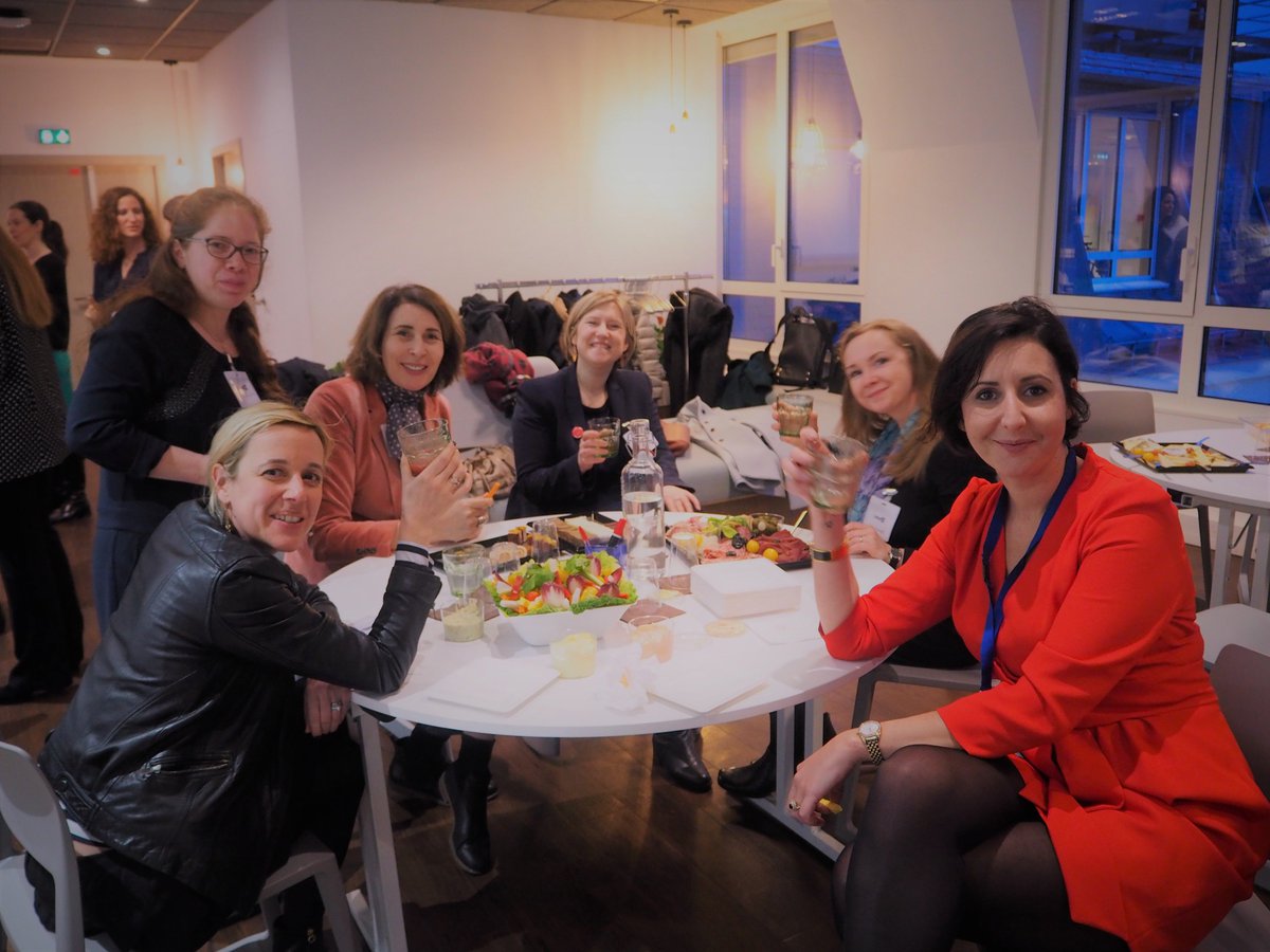 WILEurope's tweet photo. Last night for #IWD2018 the current participants &amp; Alumni of our #TalentPoolprogramme met in Paris &amp; Brussels at the same time 🎉 Promoting women is what we do best! https://t.co/UdHQAx2wrX