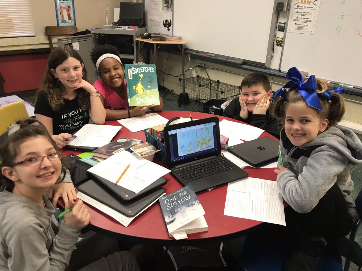 SGarrisonRES5's tweet photo. I am so proud of how hard my students have worked on their Dr. Seuss writing. We have had so much fun reading and determining the theme of several of his books. #ResRoars https://t.co/w4t9JNIJTc