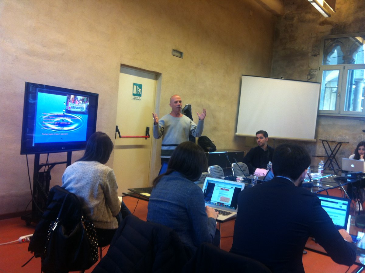 AdaptHigherEd's tweet photo. Today a lesson with #GuyMundlak from @TelAvivUni about The Logics of Labourβs Association, an international views about labour relations #openphd #FPML2018 https://t.co/jqzrLwWZiQ