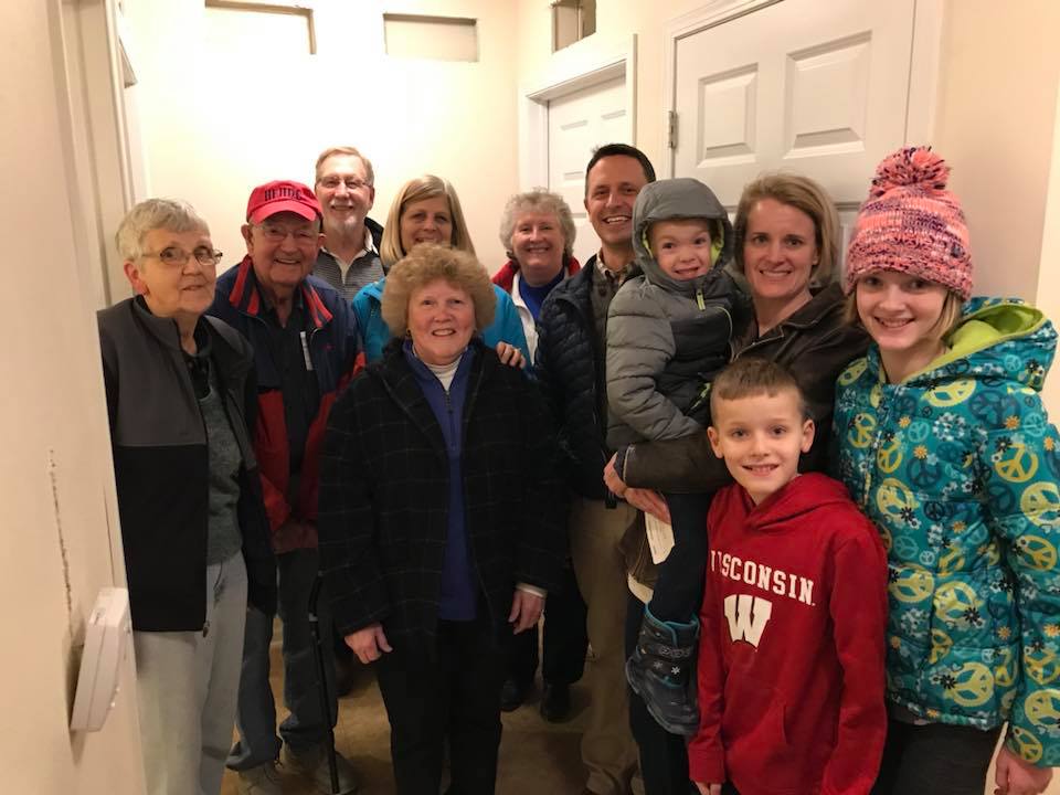 gslcwi's tweet image. Some of the Shepherds at our @HabitatDane Faith Build  home dedication for Rosario and her family. So honored to be a part of this event for a very strong single mom and her son on #NationalWomensDay !