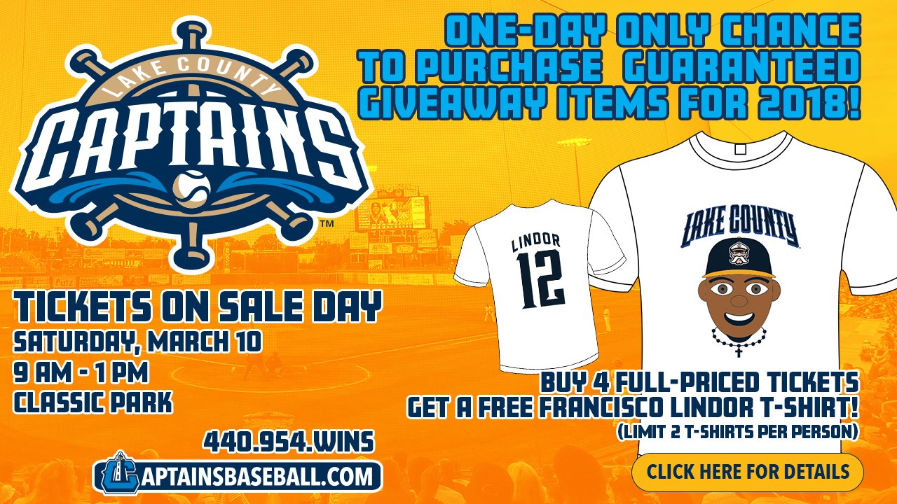 Lake County Captains on Twitter "We've got some awesome giveaways