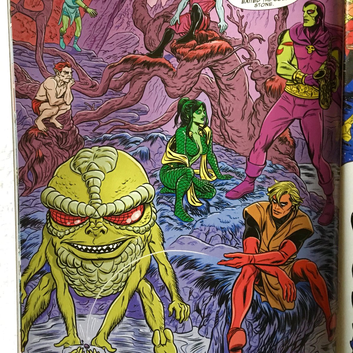 dano_cosmic's tweet photo. Late on this but wow! Amazing work by @GerryDuggan, @AllredMD, #LauraAllred, & team. Fantastic #MarvelCosmic goodness!!! 🤩
#InfinityCountdownAdamWarlock (1, 2018) #AdamWarlock #Kang #Drax #Gamora #Thanos #HighEvolutionary #InfinityGauntlet #PipTheTroll https://t.co/SUBnvQfz7G