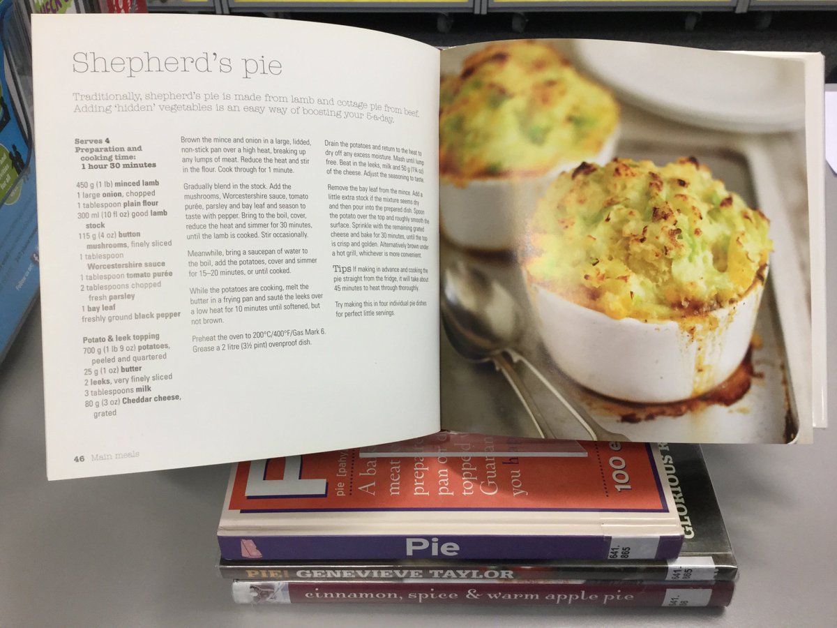 warkslibraries's tweet photo. Letโs celebrate ๐๐ pie ๐ฅง week! Can we tempt you to make your own? We have some fab pie cookery books here @ Warwick Library to borrow. You can choose your fave Pie recipe, sweet or savoury! Raise a cheer to the humble pie ๐ฅง
#pieweek #makepie #yummypie https://t.co/4uy9mwmO2y