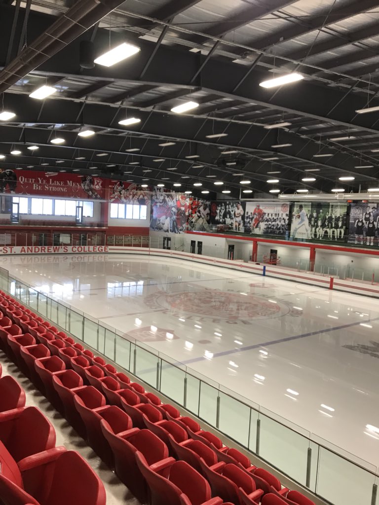 NewbridgeSchool's tweet photo. Newbridge Academy Boys are ready for their first playoff game at @nisichockey championships taking on Bishop’s College School at 10:00am ET Go Newbridge Go!!! #NewbridgePride #NISIC https://t.co/tIDUf6emrZ