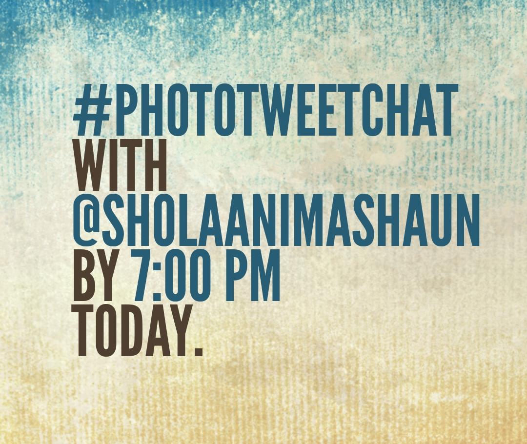saphotoAcademy's tweet photo. Got questions related to starting a photography business or photography generally ?  

Then join @saphotoAcademy and @sholaanimashaun by 7:00 pm today 9th March 2018 . 

Get your questions ready as we use the tags 
#SaPhotoTweetChat #AskSA with @sholaanimashaun @saphotoAcademy https://t.co/72jz0EnVLh