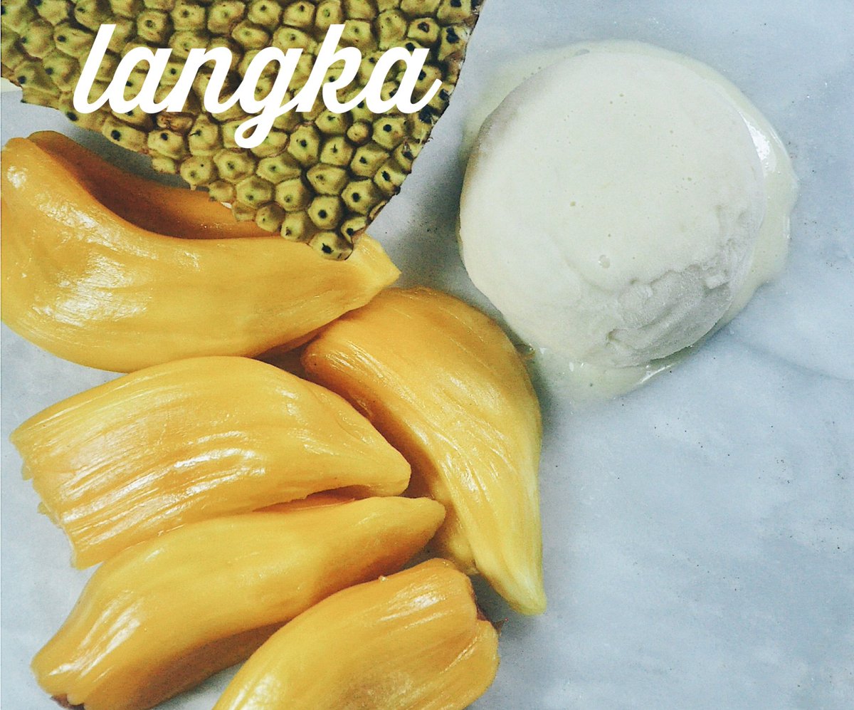 ladies and gentlemen, meet our newest flavour - LANGKA. homemade, made with real, fresh langka. all-natural with absolutely no preservatives. bet you didn't expect this, right? yup, we got it, NOBODY else...😄😄😄

#icecreamtodiefor #icecream #thebesticecreamintheworld #like4like