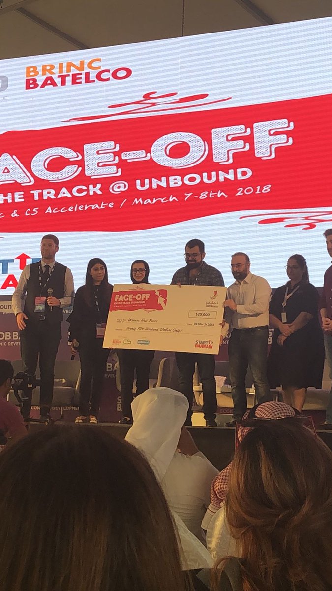 inagrabapp's tweet photo. #inagrab won the "face off on the track" competition, and got ranked as top startup during #unbound and #bahrainstartupweek https://t.co/pQHnsHUvgX