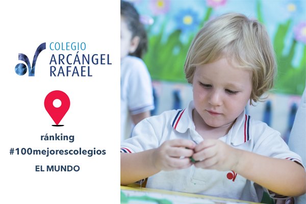 colegioarcangel's tweet photo. Nuestro colegio en el #ranking de los #100colegios de @elmundoes. Todo un orgullo para nuestra comunidad educativa https://t.co/VQwrB1bUpd