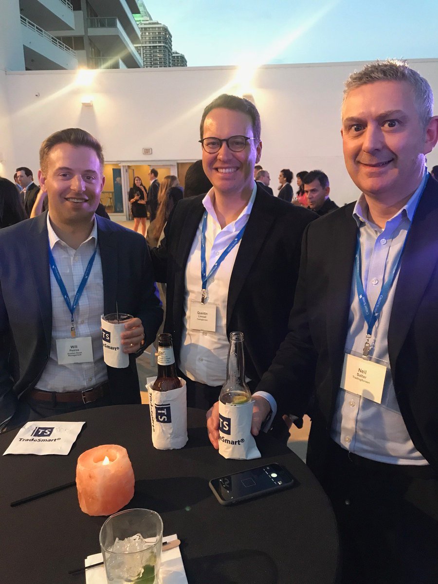 TSImagine_'s tweet photo. Who doesn't love a good cocktail hour? Especially when TS is sponsoring it! We hope everyone had a chance to enjoy a TS 'Tini last night! @CreditSuisse #GlobalTradingForum #TradeSmart #EMS #BuySide https://t.co/HKKgJw1Vgj
