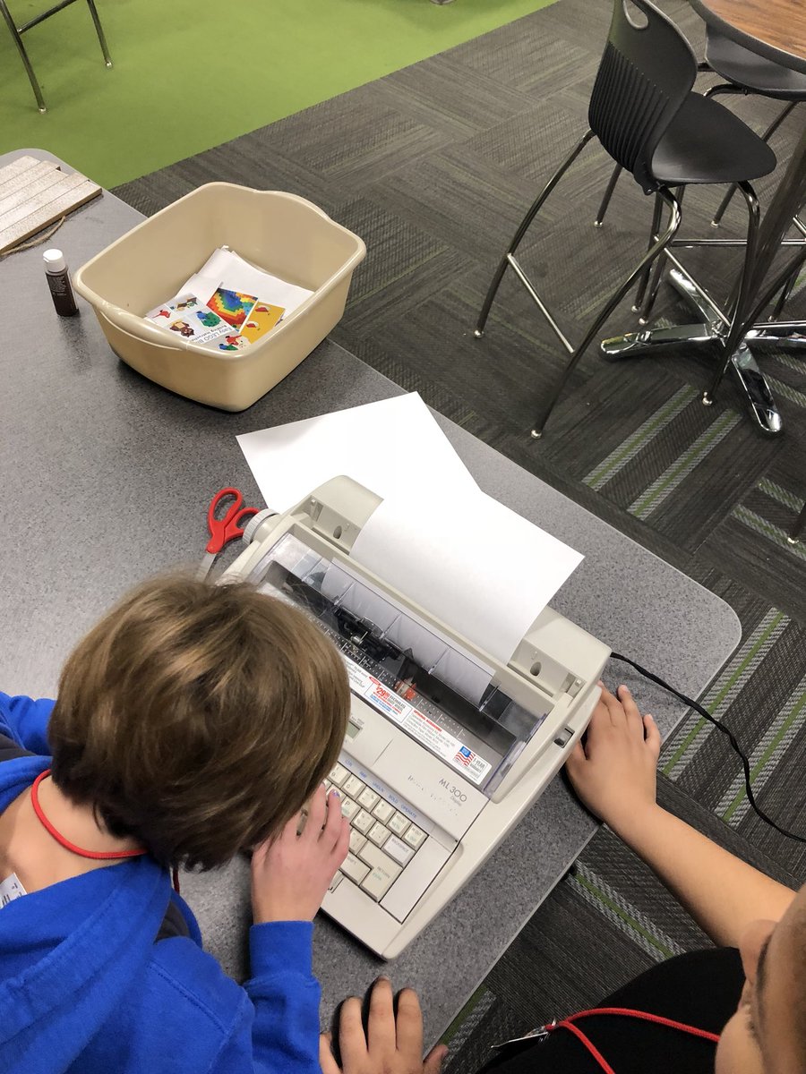 gomezclassroom's tweet photo. Writing on some “new” technology @McCormickMSLib #makerspace #funfriday https://t.co/CoSl2eatPp