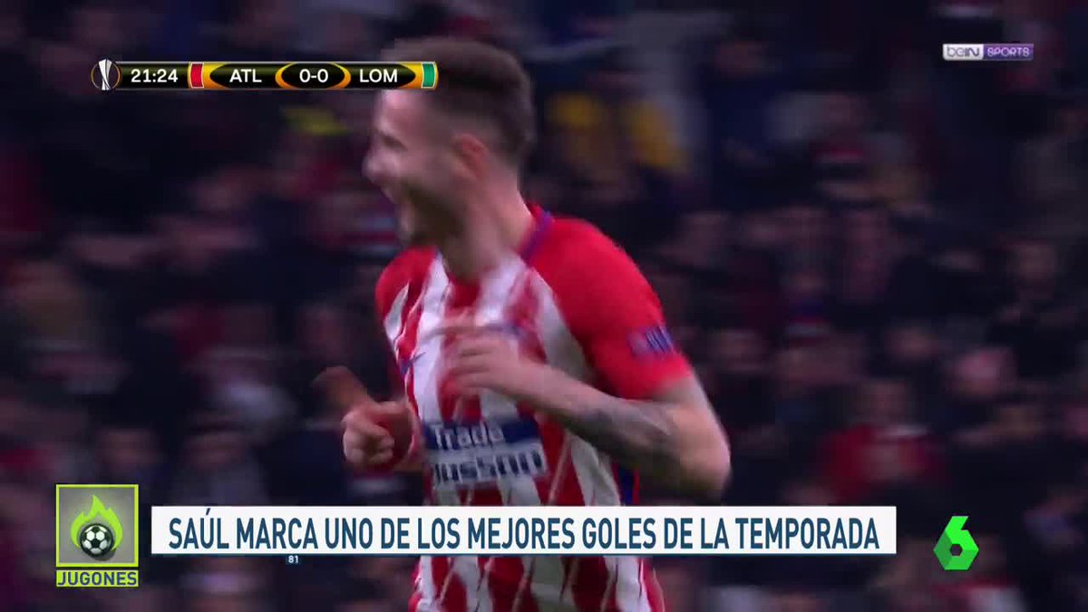 elchiringuitotv's tweet photo. ¡OTRA VEZ @saulniguez! El CENTROCAMPISTA del ATLETI MARCÓ en la VICTORIA del equipo colchonero. ¡LO VEMOS en #JUGONES! https://t.co/yi1Y1wu0M3