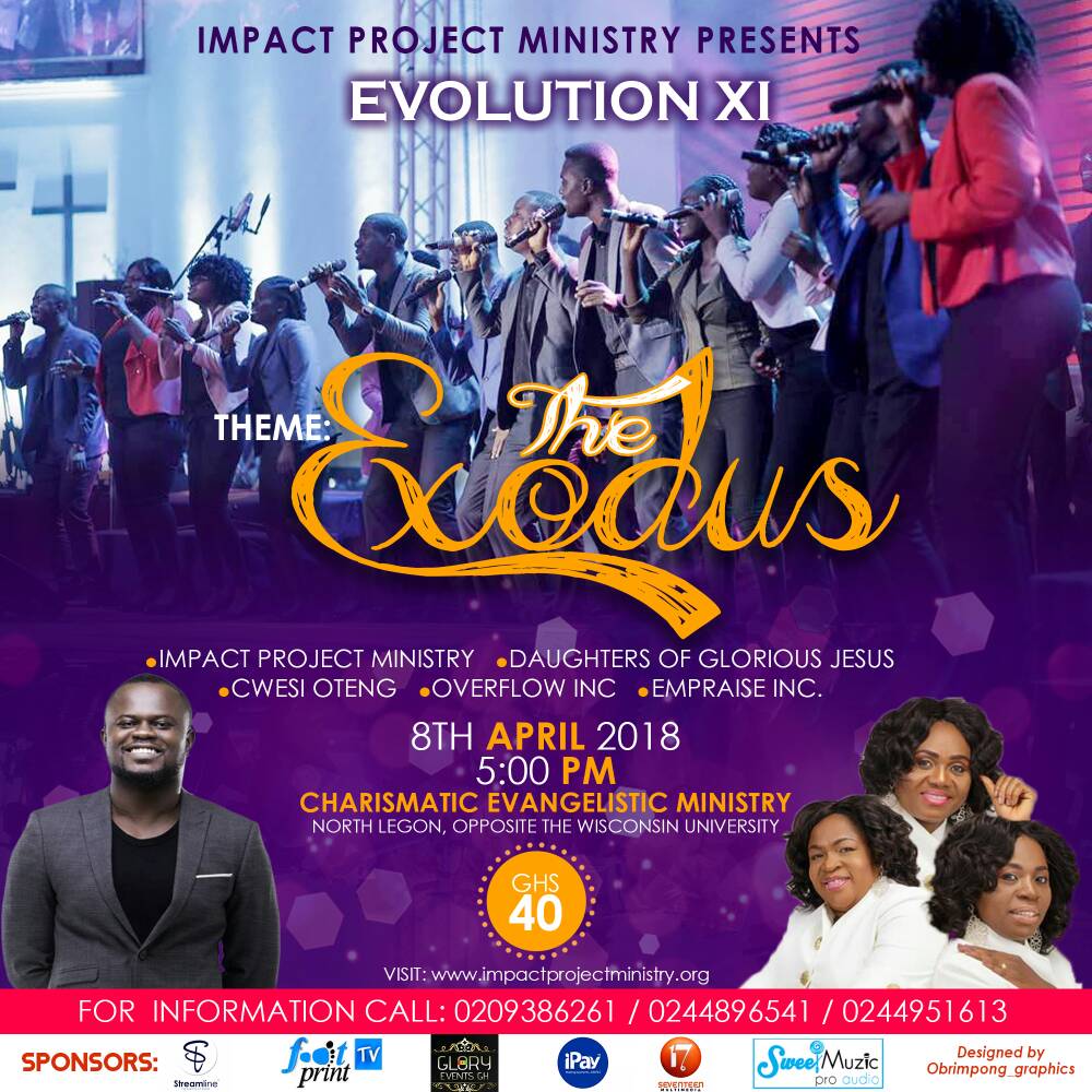 _offeibea_'s tweet photo. EVOLUTION ELEVEEEEEN!!!! 🔥🔥
Join us let's celebrate our redemption in Christ!!!
📅 Date : Sunday, 8th of April
⏰ Time : 5:00pm
🏠 Venue : Charismatic Evangelistic Ministry (CEM)
💰 Rate : GHC 40
#EvolutionXI #TheExodus #ImpactProjectMinistry #Redemption #DoGJ #CwesiOteng https://t.co/HcgP8iiqrQ
