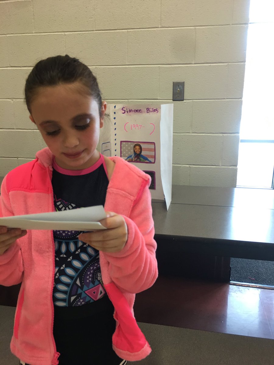 Simone Biles presented at the 3rd Grade Heroes Wax Museum! <a href="/Stevecashman6/">Steve cashman</a>