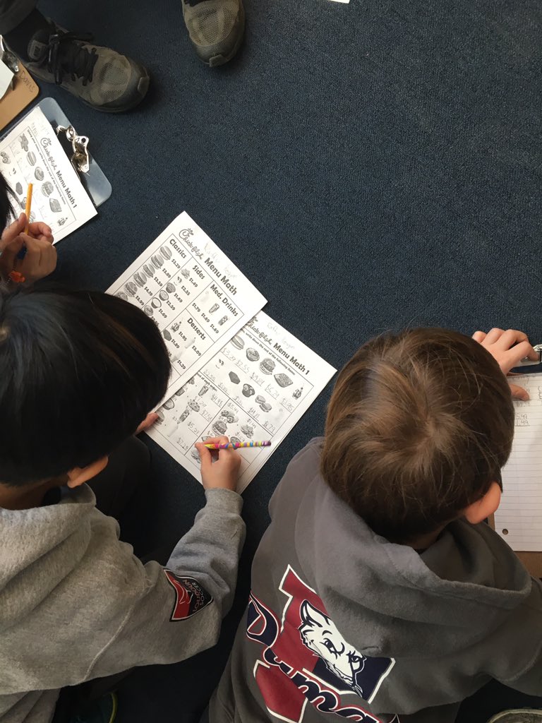 msdavispnb's tweet photo. Using a Chick-Fil-A menu to practice adding and subtracting with decimals. @PThiessen_LCPS https://t.co/Ls6wQ6cyWM
