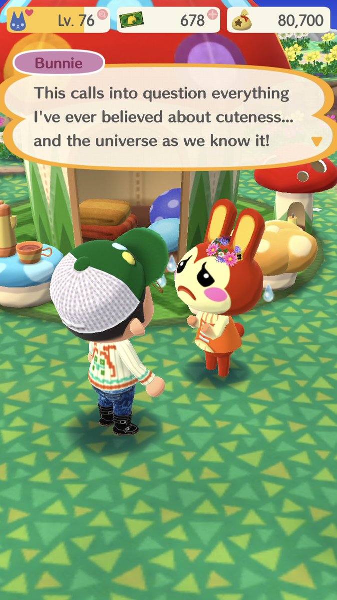 SyrSci's tweet photo. Daisy in the Mushroom Kingdom. #MarioCrossover #AnimalCrossing #PocketCamp https://t.co/47aLCpI8l6