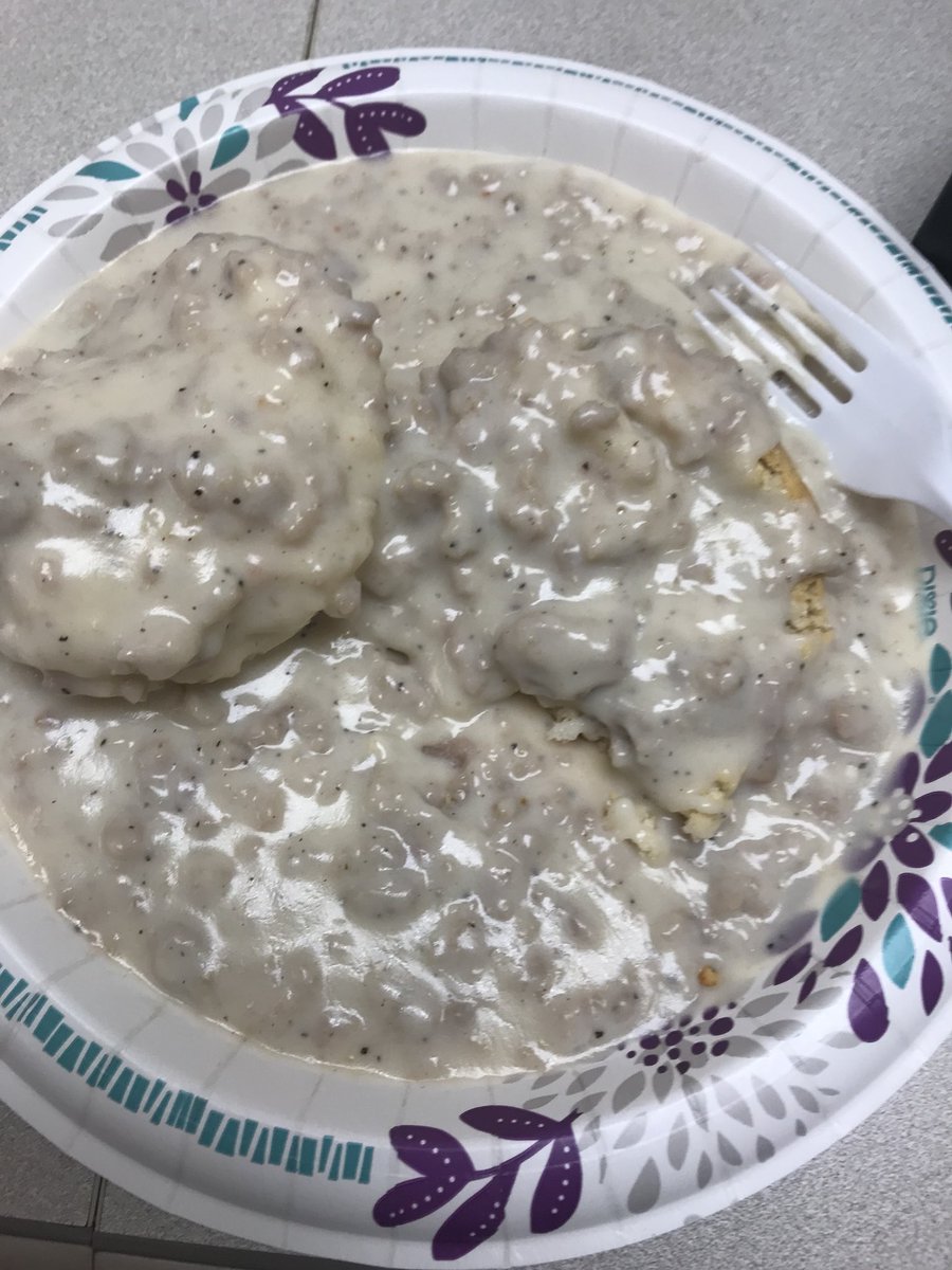 Happy Friday!! We are getting spoiled with some homemade biscuits and gravy today!! A big thanks to Ron for bringing this deliciousness!