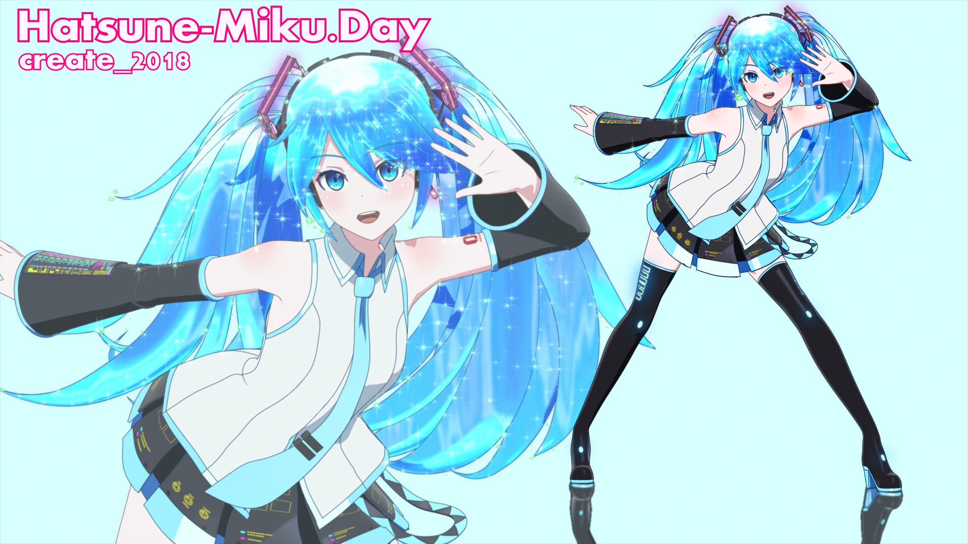 Neko 音w狐 در توییتر 初音ミク3dモデリングしました Posing Decorator ミクの日 初音ミク10周年