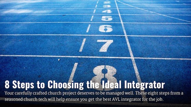 Your carefully crafted church project deserves to be managed well. These eight steps from a seasoned church tech will help ensure you get the best AVL integrator for the job. #proav #infocomm #avixa #churchtech churchproduction.com/education/choo…