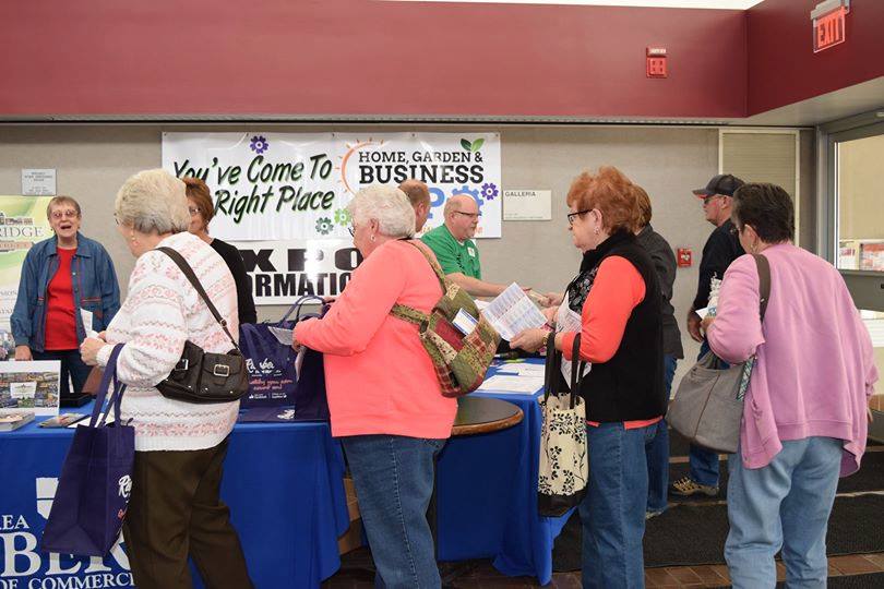 camb_chamber's tweet photo. The time has come! the 2018 Home, Garden, Business Expo starts today! We hope you can join us at the Pritchard Laughlin Center. The show runs from 11am to 8pm today! https://t.co/e04zXmObG3