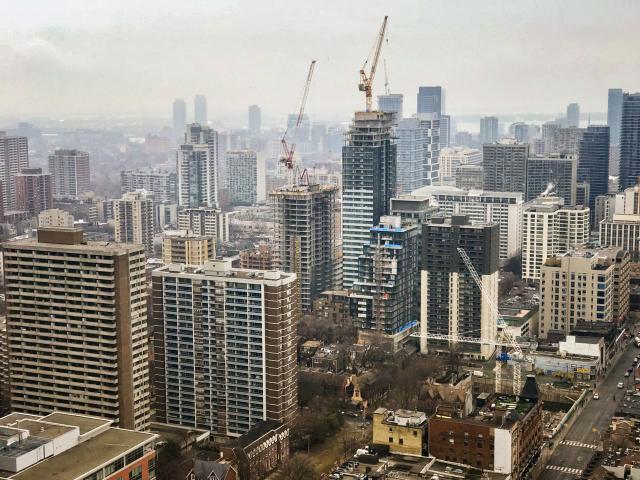 Urban_Toronto's tweet photo. Our #PhotoOfTheDay is an aerial view of #Toronto's Yonge-Wellesley area, captured from a high-rise #condo at Yonge &amp; Bloor. https://t.co/o5vOwRvNvy https://t.co/Sx7EYQwmsC