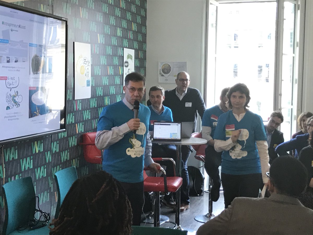 MontgaillardPM's tweet photo. 🦄Journée #intrapreneurs4good au #WaiParis 🦄 #toulouse #peoplesLab #PL4Good
Merci aux équipes, aux participants , aux intrapreneurs et à la direction de l’engagement @antoinesire @RaphaeleLeroy https://t.co/tluxXmtUfQ