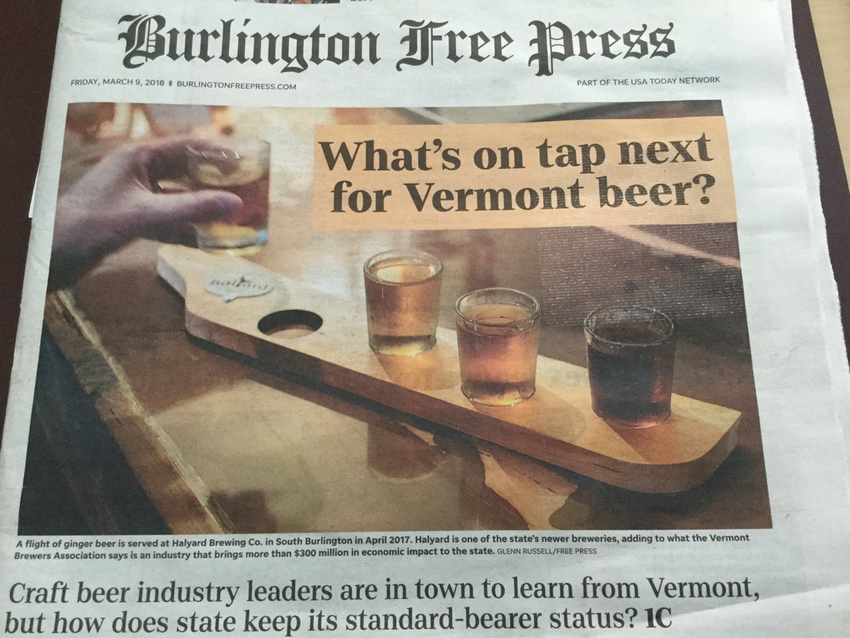FarrellResource's tweet photo. "Vermont's beer scene draws accolades - but where does scene go from here?" https://t.co/C6ZwFnf1v5 via @BrentHallenbeck @bfp_news #VTbeer #craftbeer #tourism #VTIPA https://t.co/RzAPCrJh7z