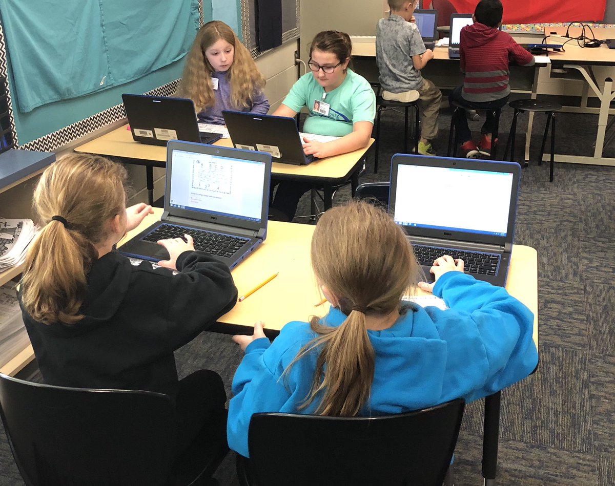 gesMrsCooney's tweet photo. Attempting our first “Escape Room” solving multi-step word problems #GESPirates https://t.co/WDiU1Uth6f