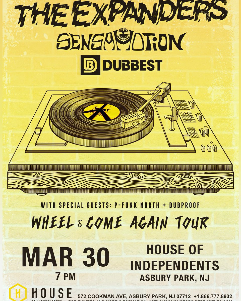 dubproof's tweet photo. 3/30 at @HOIAsburyPark contact us for tickets or hit the #HOIAP box office and tell them “dub proof sent us”! #REGGAE #dub #njdub #livereggae #livedub #music @TheExpanders @SensaMotionBand @Dubbest #pfunknorth #dubproof https://t.co/k0FHb8YNDj