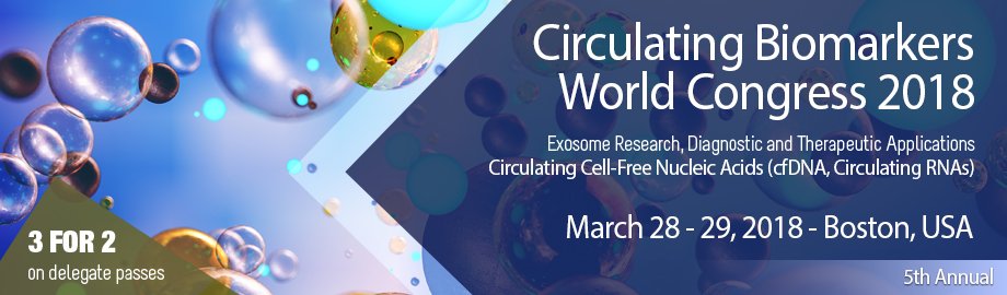 LabonaChip's tweet photo. The Circulating Biomarkers World Congress 2018 takes place from March 28-29 in Boston, USA. For further information and how to register, visit the conference website here: https://t.co/Kt8rpPmT9e https://t.co/EgkmUIvHNz
