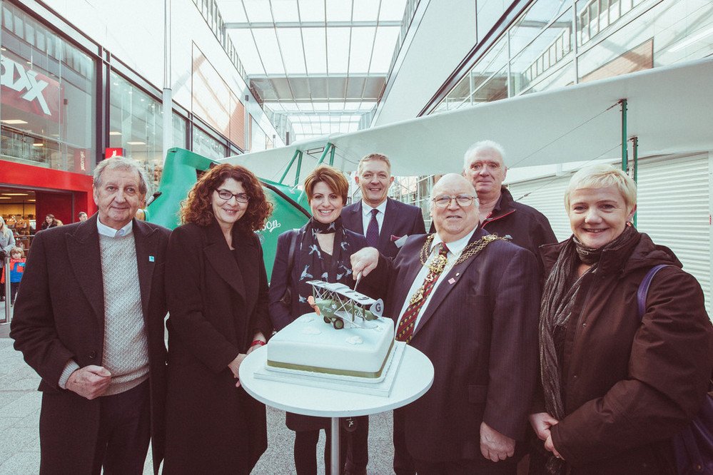 Brilliant to see the Gipsy Moth, one of 2017's Creative Communities projects, in its new home at @Ststephenshull this morning! Get yourself down to take a look at this stunning replica of Amy Johnson's famous aircraft.