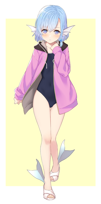 うちの人魚の設定画(のようなもの)です。足はヒレから陸上用に変形することが出来ます。名前はエリオ。
pixivにもう少し詳しく設定載せてます。
https://t.co/XeMdvGMkcr 