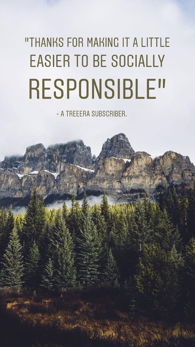 treeeraco's tweet photo. "Thanks for making it a little easier to be socially responsible" -A TreeEra Subscriber. Photo: @RockyWanders #Communitree #TreeCollective https://t.co/a6VDRhlUkY