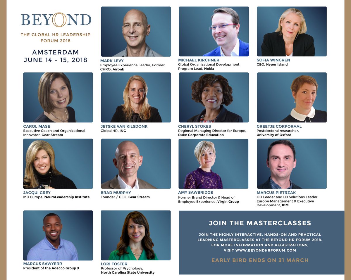 beyondhrforum's tweet photo. With the world shifting in front of our eyes, the Beyond HR Forum offers you several 3 hours long, experiential and interactive learning sessions in which you will explore and debate paradigm shifting HR practices, equipping you with solutions for the workplace of tomorrow. https://t.co/y7CXeCUBJZ
