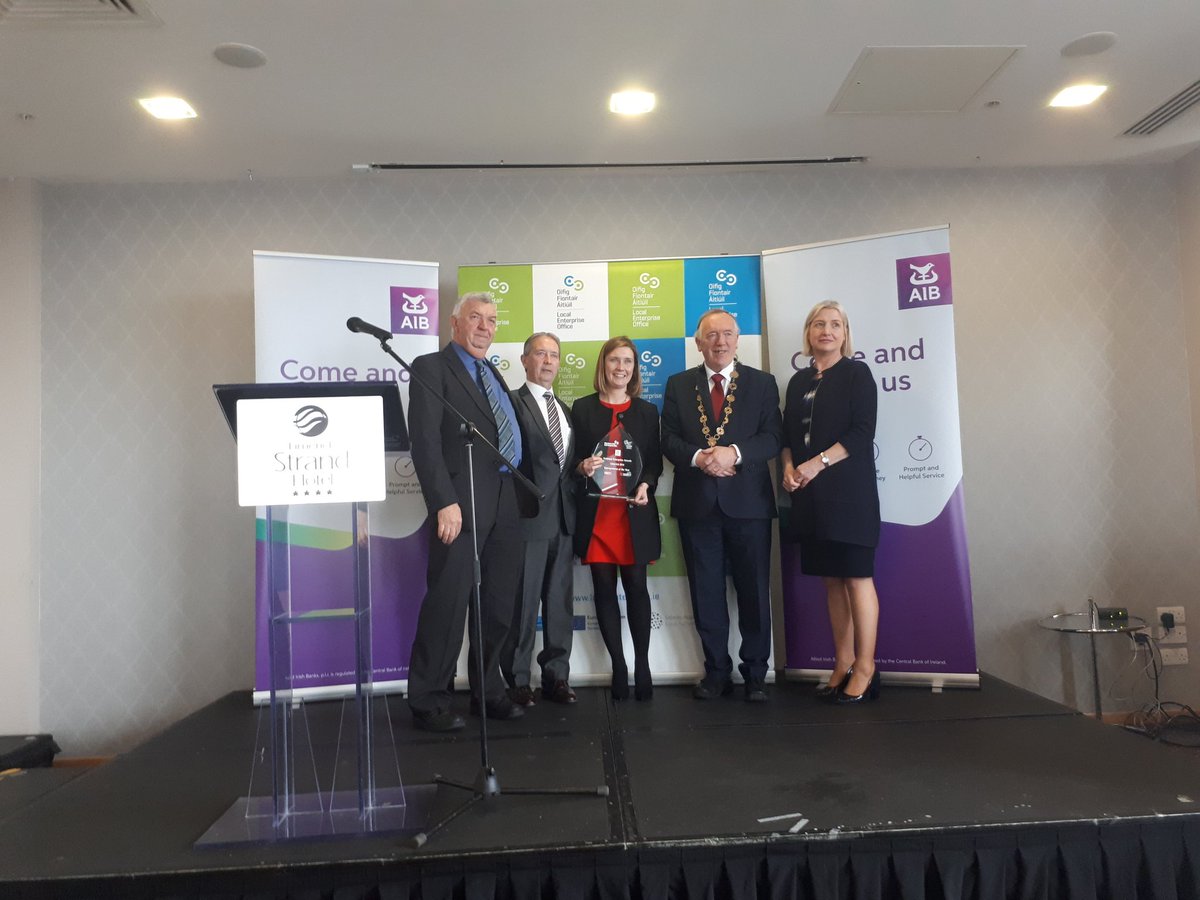 Nick468official's tweet photo. Congratulations to Bernard, Elaine and Kevin Berkery and Joe Carroll of @eastwaytech who have won @leo_limerick Entrepreneur of the Year title. @Limerick_Leader https://t.co/AJSg7rhjL1