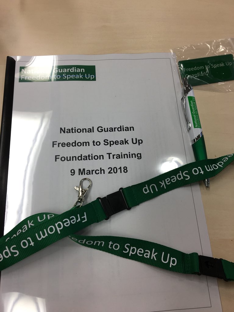 Staff from SGHCG attended #FTSU Guardian training at the National Guardians Office in London today to better support our staff to raise concerns and improve theirs and patients experience