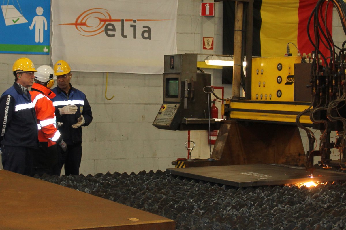HeeremaHFG's tweet photo. Following the #contractaward for fabrication of @eliacorporate
#OSYplatform, today First Steel Cut ceremony was held at the Heerema #Zwijndrecht yard.
https://t.co/u4KbgNR9gH https://t.co/PGUGikkXRL