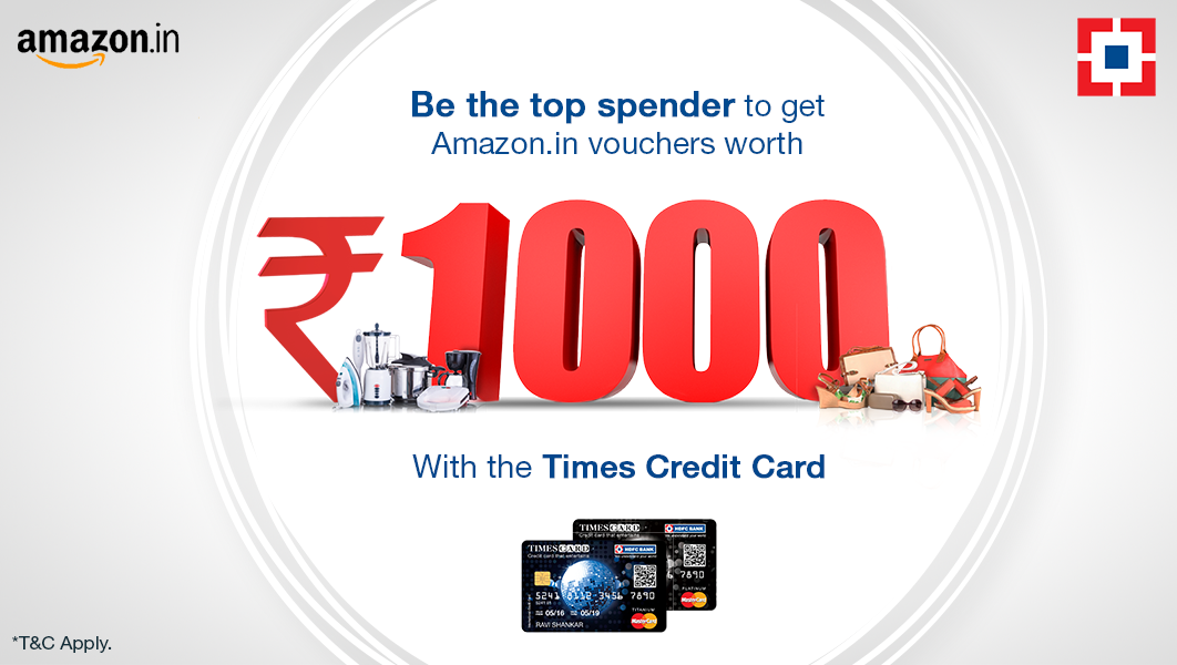 HDFC Bank on Twitter "Get Amazon India gift vouchers worth ₹1000 every