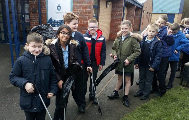 As part of Founders day, a day which is celebrated in all our schools, we have Bramford Primary students picking up litter in their local area! Amazing work guys, keep the world clean! 🌎 #savetheworld #foundersday #griffinscience #bramford