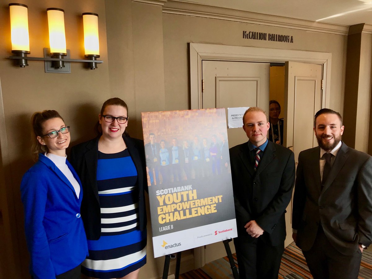 Heading into the <a href="/scotiabank/">Scotiabank</a> Youth Empowerment Challenge at <a href="/Enactus_Canada/">Enactus Canada</a> Regionals.