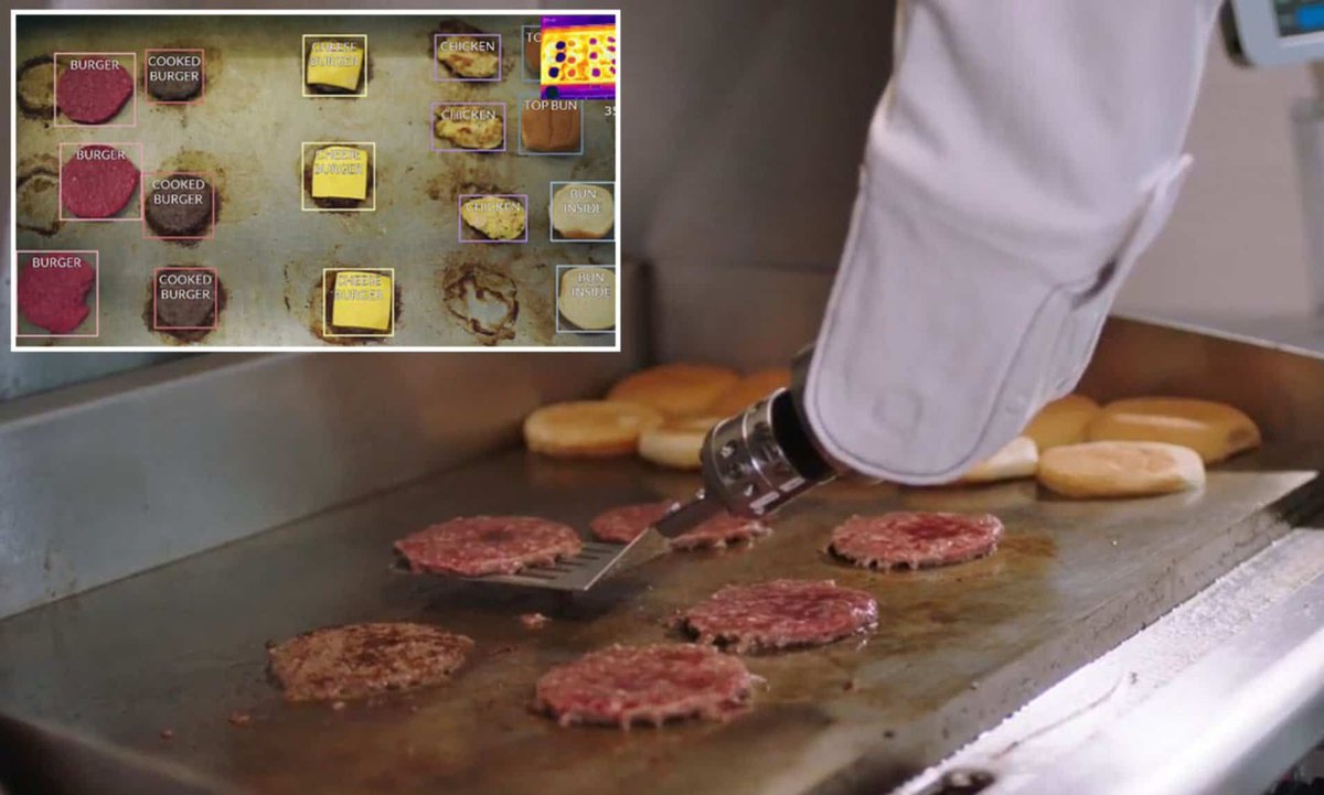LoicHmd's tweet photo. Flippy: le robot qui prépare votre hamburger https://t.co/p1BrJGMdyX #IA 🤖 🍔 https://t.co/12wwUgJeRY